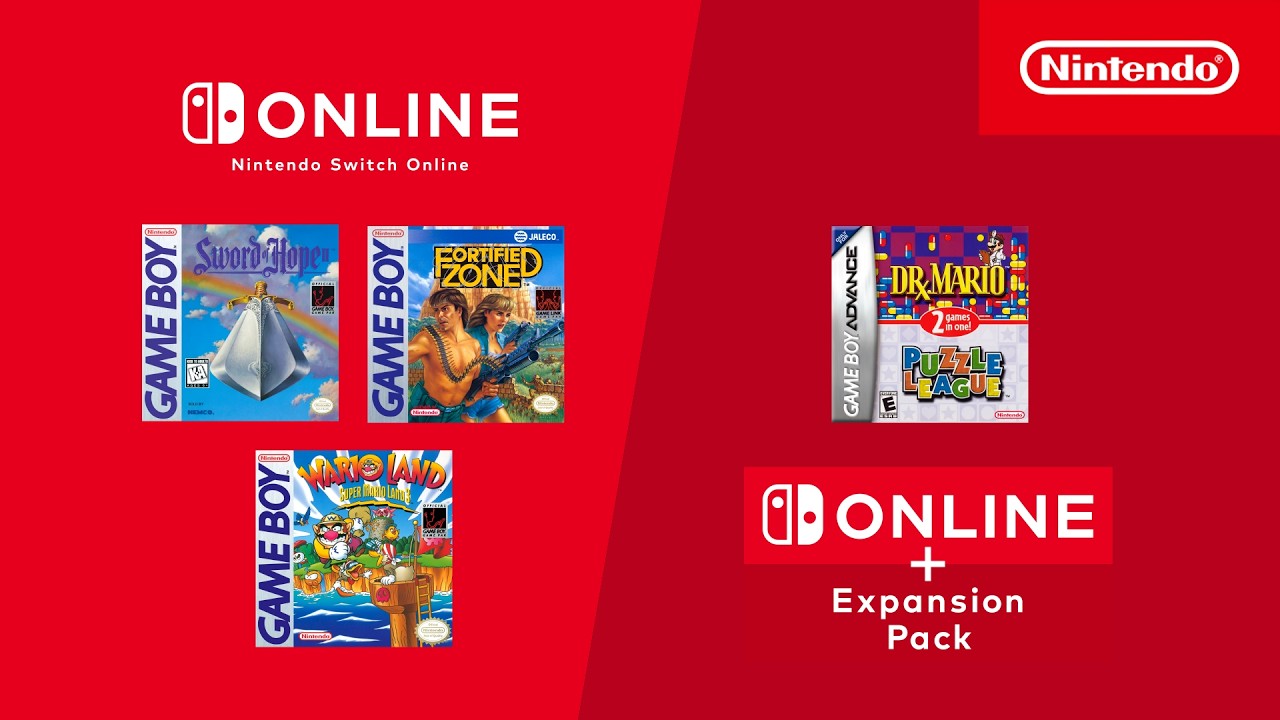 Nintendo Switch Online and Nintendo Switch Online Expansion Pack